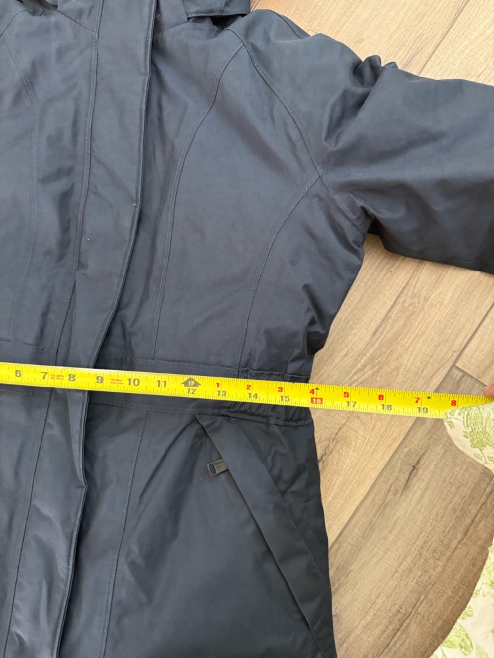 The North Face Women’s Arctic Parka goose Down hooded Jacket coat navy small - Picture 8 of 9
